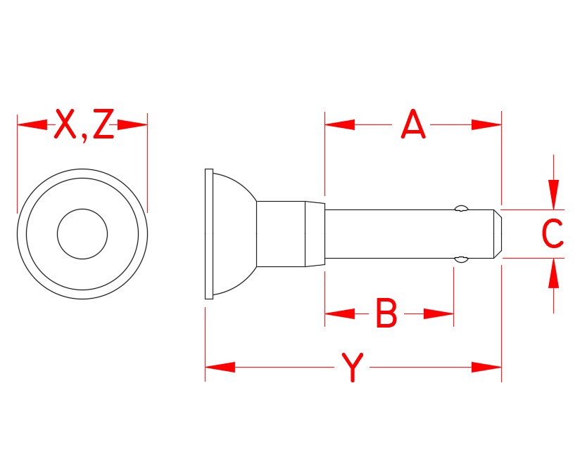Stainless Steel Quick Lock Pin, sizes ranging from 3/16 Stainless Steel Quick Lock Pin, sizes ranging from 3/16